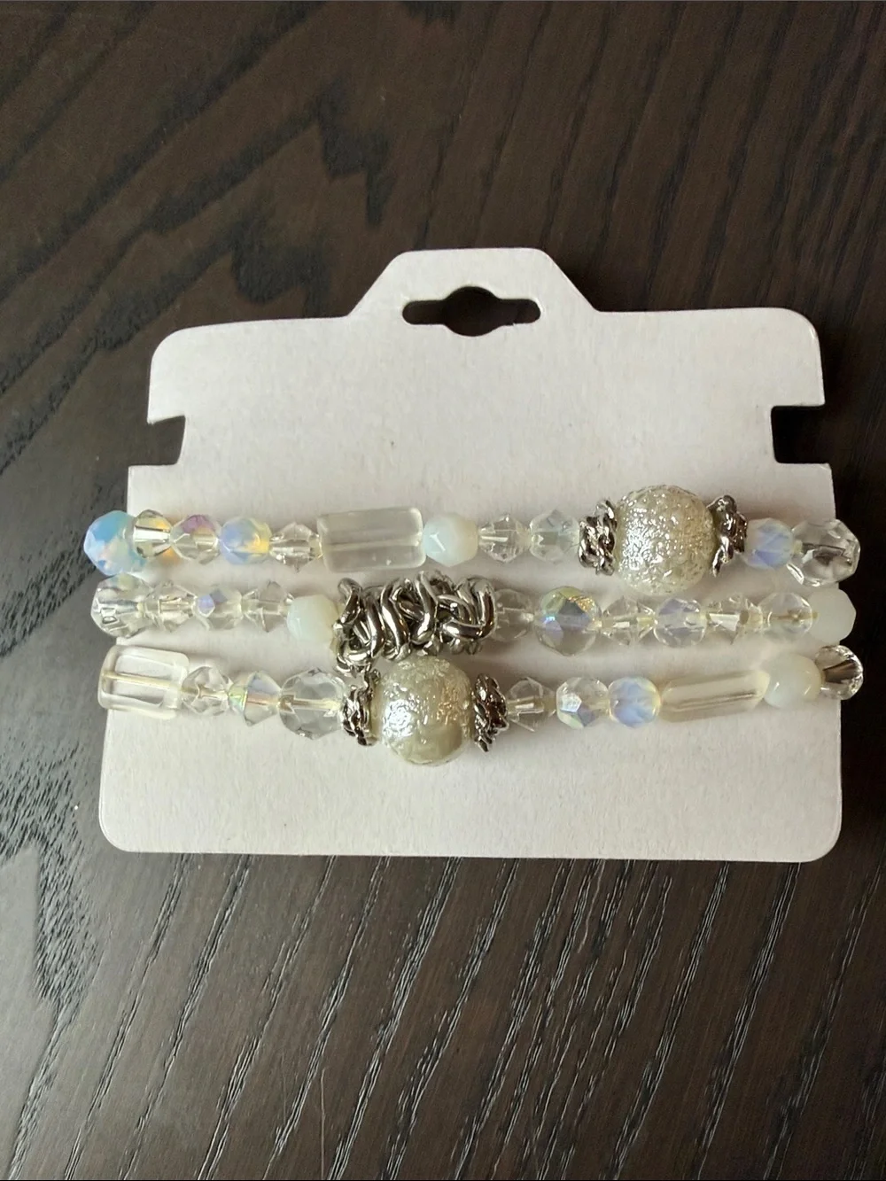 Bundle and Save on Delicate Crystal Strand Bracelet with Silver Accents-Múltiple